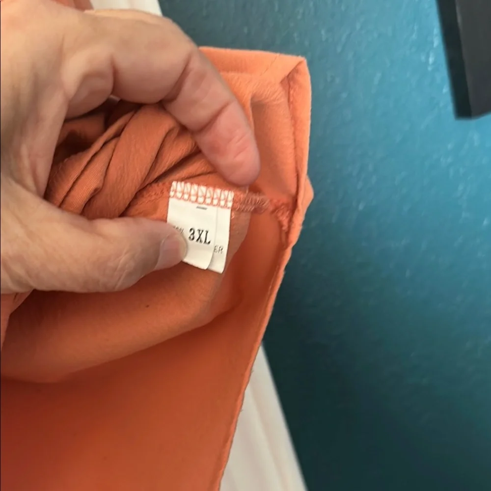 Rust Orange Button-Up Shirt - Picture 2 of 2